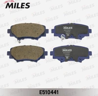 Miles E510441 - Комплект спирачно феродо, дискови спирачки vvparts.bg