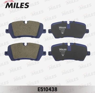 Miles E510438 - Комплект спирачно феродо, дискови спирачки vvparts.bg