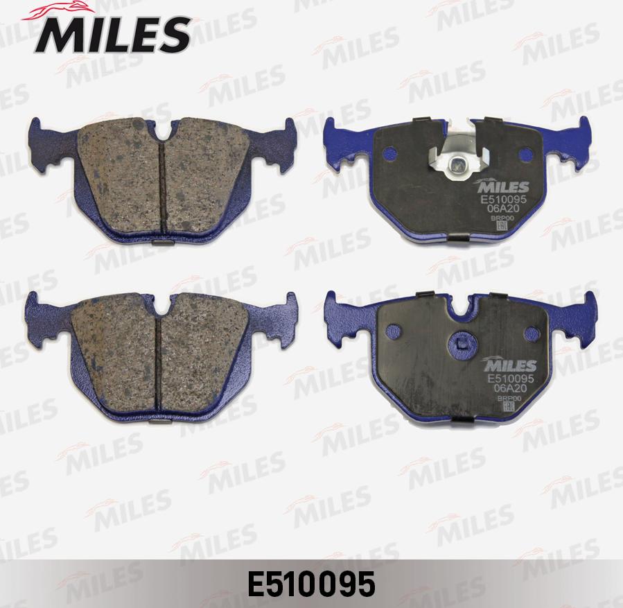 Miles E510095 - Комплект спирачно феродо, дискови спирачки vvparts.bg