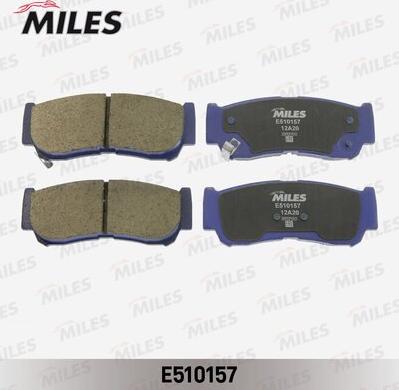 Miles E510157 - Комплект спирачно феродо, дискови спирачки vvparts.bg