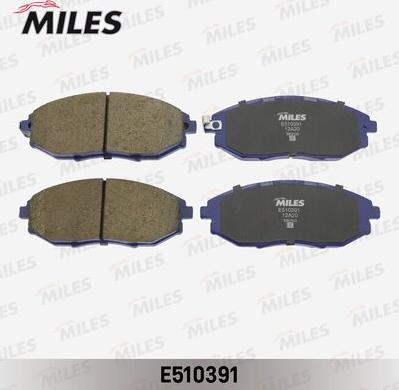 Miles E510391 - Комплект спирачно феродо, дискови спирачки vvparts.bg