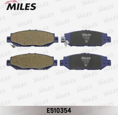 Miles E510354 - Комплект спирачно феродо, дискови спирачки vvparts.bg