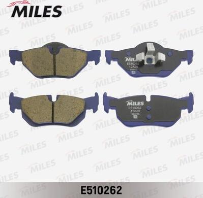 Miles E510262 - Комплект спирачно феродо, дискови спирачки vvparts.bg