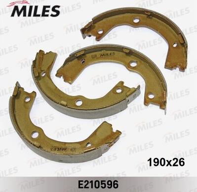Miles E210596 - Комплект спирачна челюст, ръчна спирачка vvparts.bg