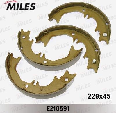 Miles E210591 - Комплект спирачна челюст, ръчна спирачка vvparts.bg