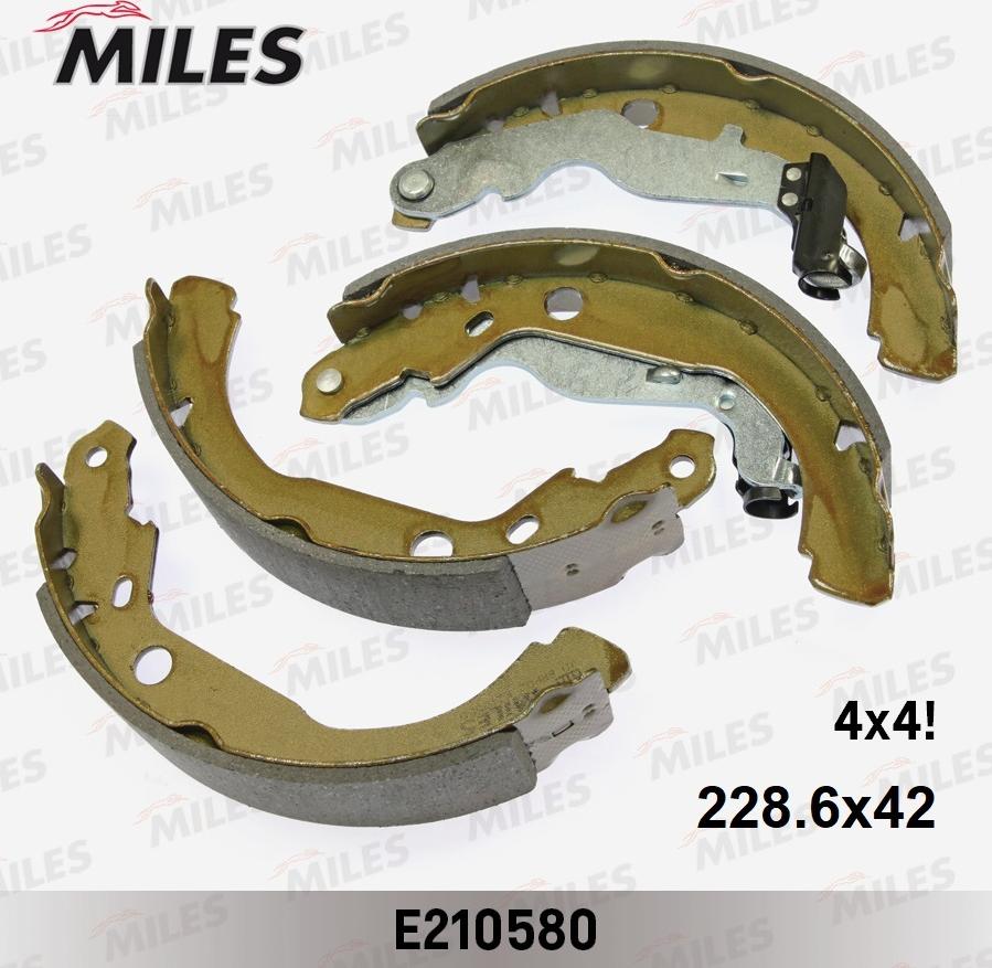 Miles E210580 - Комплект спирачна челюст vvparts.bg