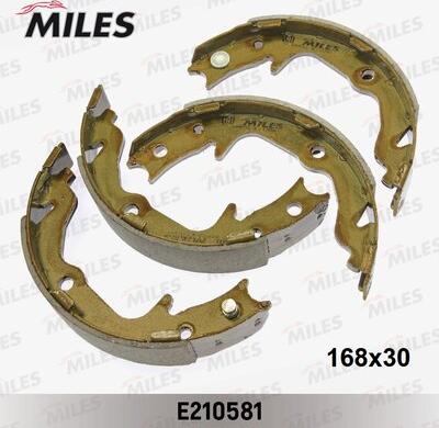 Miles E210581 - Комплект спирачна челюст, ръчна спирачка vvparts.bg