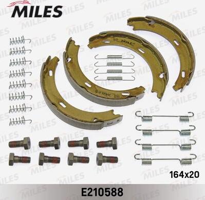 Miles E210588 - Комплект спирачна челюст, ръчна спирачка vvparts.bg