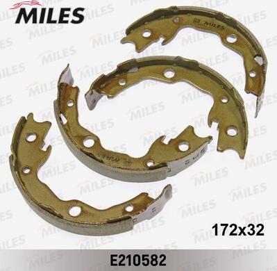 Miles E210582 - Комплект спирачна челюст, ръчна спирачка vvparts.bg