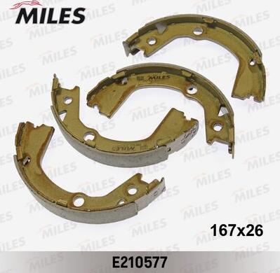 Miles E210577 - Комплект спирачна челюст, ръчна спирачка vvparts.bg