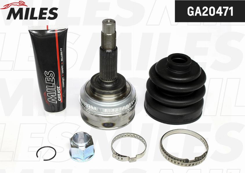 Miles GA20471 - Каре комплект, полуоска vvparts.bg