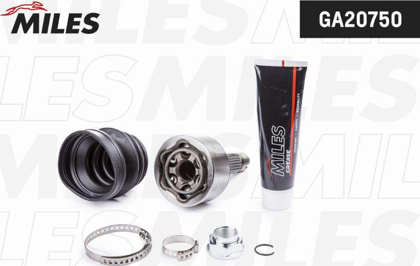 Miles GA20750 - Каре комплект, полуоска vvparts.bg