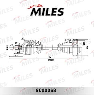 Miles GC00068 - Полуоска vvparts.bg