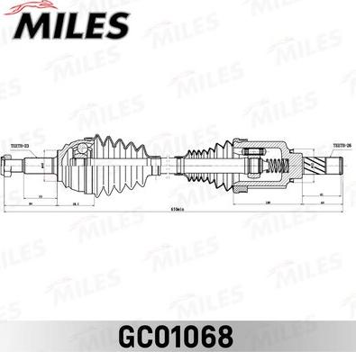 Miles GC01068 - Полуоска vvparts.bg