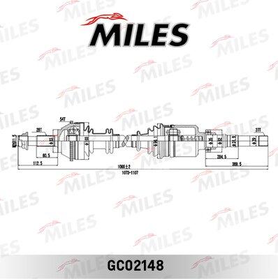 Miles GC02148 - Полуоска vvparts.bg