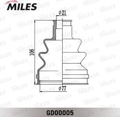 Miles GD00005 - Маншон, полуоска vvparts.bg