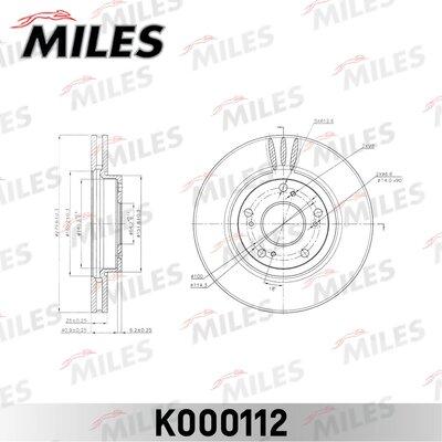 Miles K000112 - Спирачен диск vvparts.bg