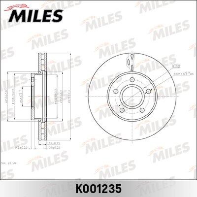 Miles K001235 - Спирачен диск vvparts.bg