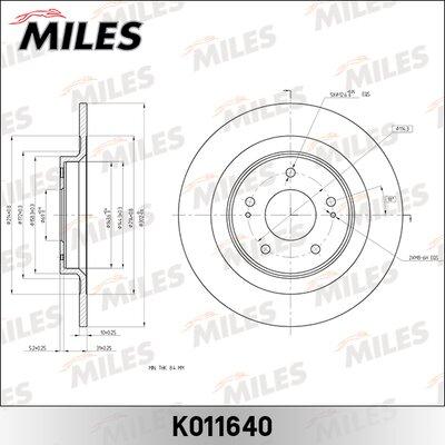 Miles K011640 - Спирачен диск vvparts.bg