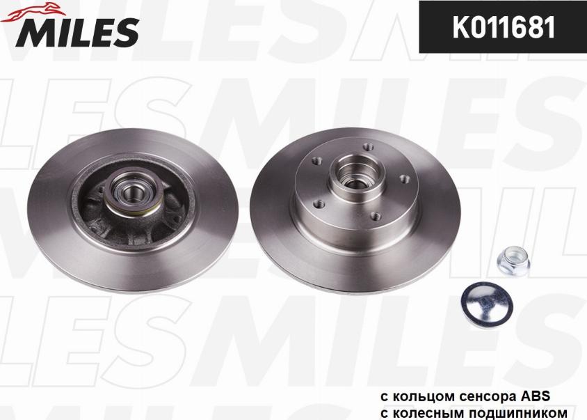 Miles K011681 - Спирачен диск vvparts.bg