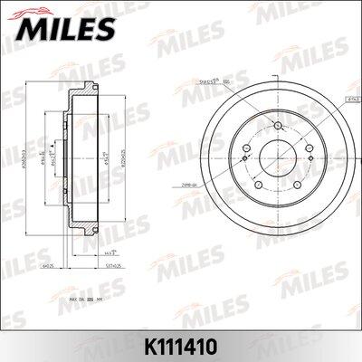 Miles K111410 - Спирачен барабан vvparts.bg
