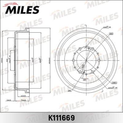 Miles K111669 - Спирачен барабан vvparts.bg