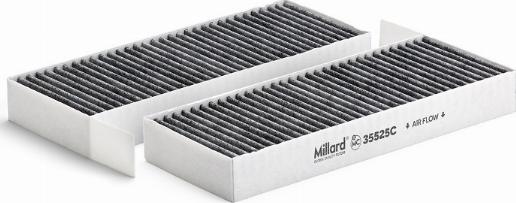 Millard FILTERS MC-35525C - Филтър купе (поленов филтър) vvparts.bg