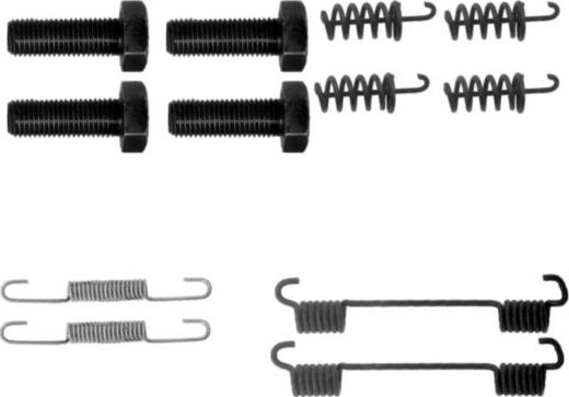 Mintex MBA865 - Комплект принадлежности, челюсти за ръчна спирачка vvparts.bg