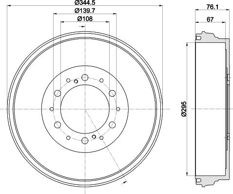 Mintex MBD403 - Спирачен барабан vvparts.bg