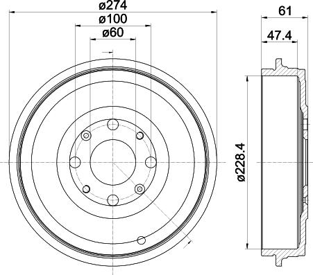 Mintex MBD402 - Спирачен барабан vvparts.bg