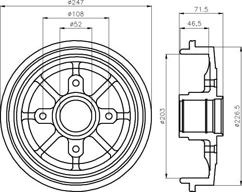 Mintex MBD055 - Спирачен барабан vvparts.bg