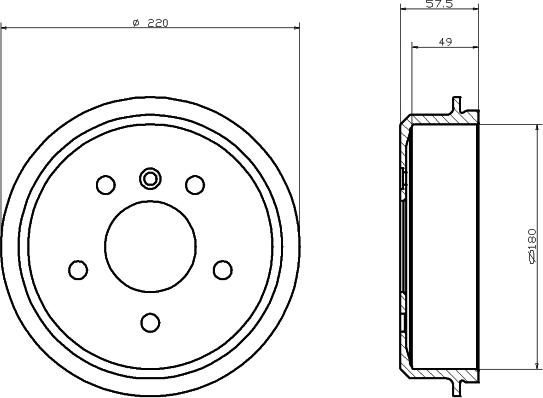 Mintex MBD062 - Спирачен барабан vvparts.bg