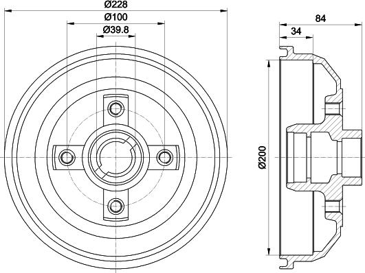 Mintex MBD006 - Спирачен барабан vvparts.bg