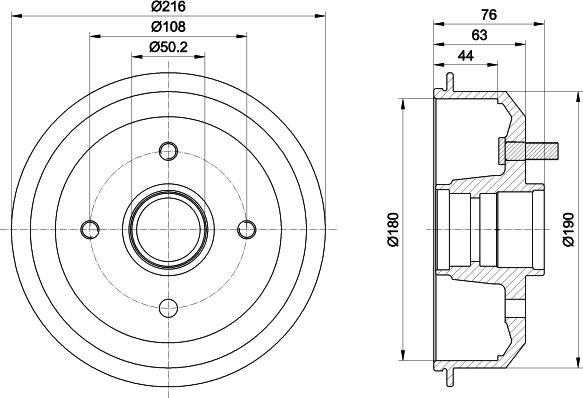 Mintex MBD008 - Спирачен барабан vvparts.bg