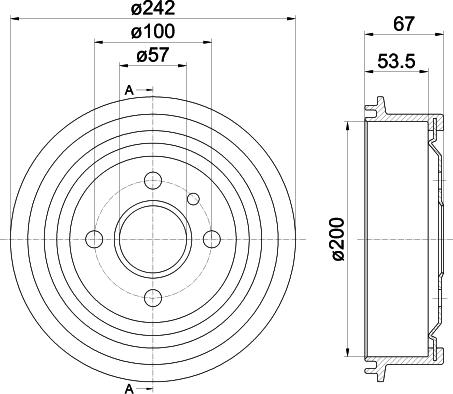 Mintex MBD002 - Спирачен барабан vvparts.bg