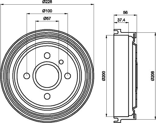 Mintex MBD013 - Спирачен барабан vvparts.bg