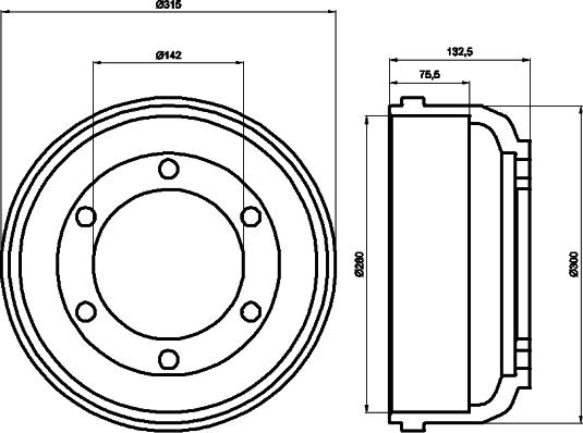 Mintex MBD017 - Спирачен барабан vvparts.bg