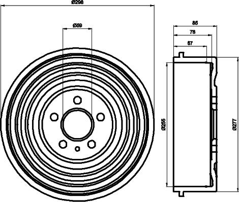 Mintex MBD034 - Спирачен барабан vvparts.bg