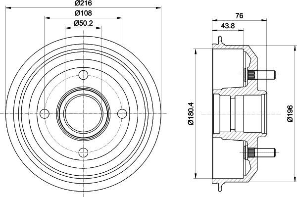 Mintex MBD036 - Спирачен барабан vvparts.bg