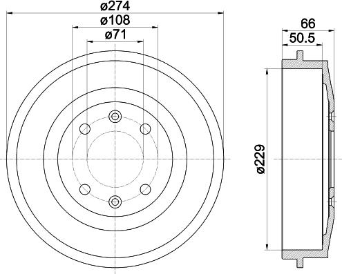 Mintex MBD030 - Спирачен барабан vvparts.bg