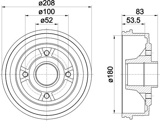 Mintex MBD024 - Спирачен барабан vvparts.bg