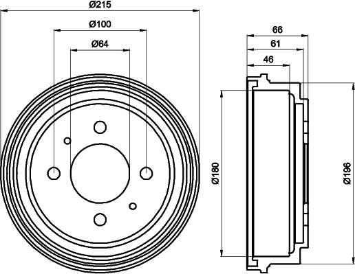 Mintex MBD103 - Спирачен барабан vvparts.bg