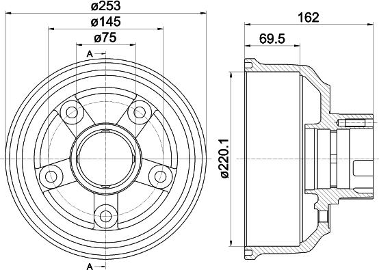 Mintex MBD350 - Спирачен барабан vvparts.bg