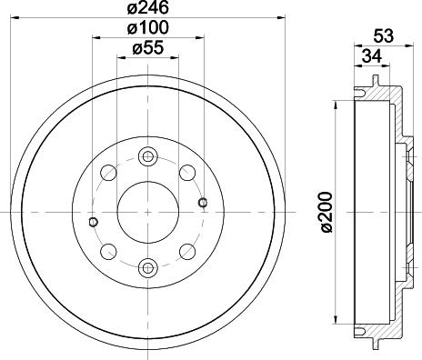 Mintex MBD300 - Спирачен барабан vvparts.bg