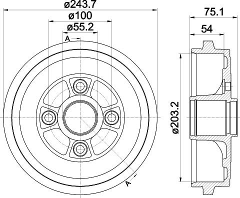 Mintex MBD386 - Спирачен барабан vvparts.bg