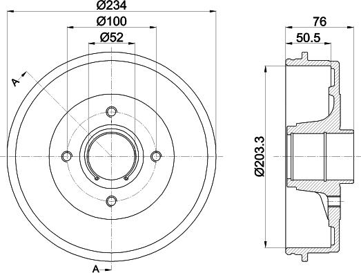 Mintex MBD261 - Спирачен барабан vvparts.bg