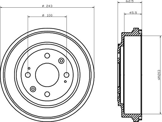 Mintex MBD268 - Спирачен барабан vvparts.bg