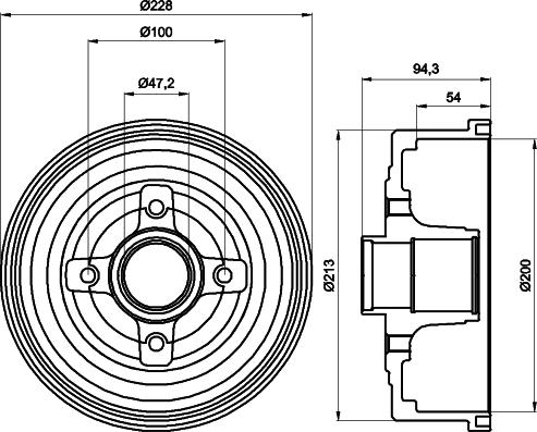 Mintex MBD200 - Спирачен барабан vvparts.bg