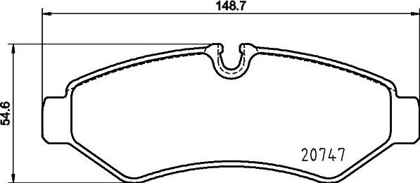 Mintex MDB4191 - Комплект спирачно феродо, дискови спирачки vvparts.bg