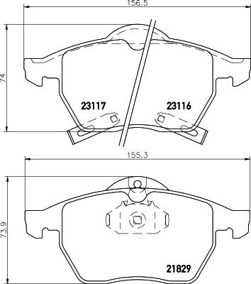 Mintex MDK0135 - Спирачен комплект, дискови спирачки vvparts.bg